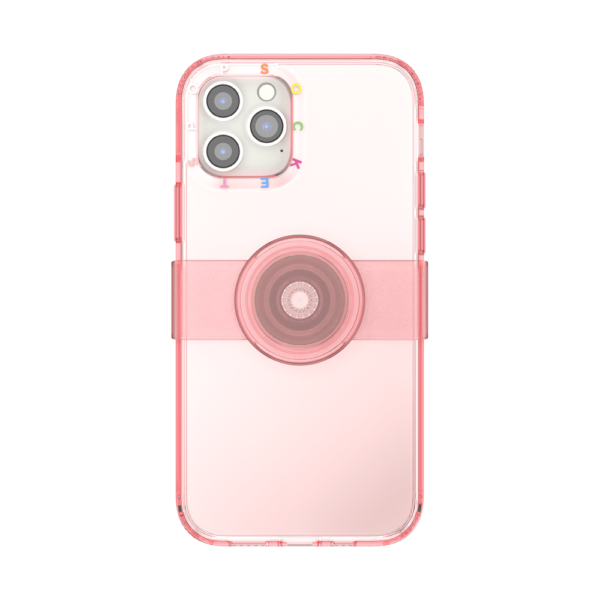 Popcase clear peachy ip12 12pro 01c front device